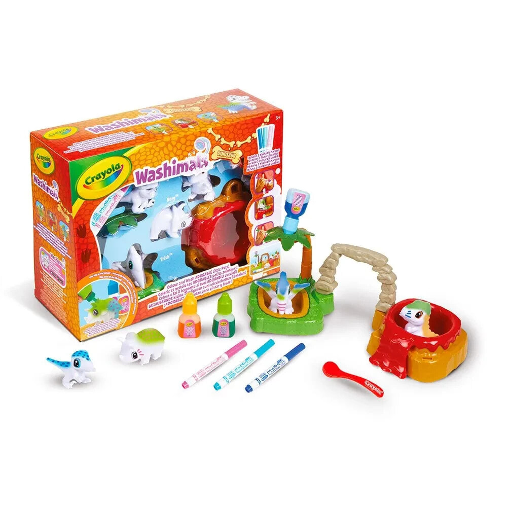 CRAYOLA Washimals Dinos Set Jurasic 4 Dinocachorros