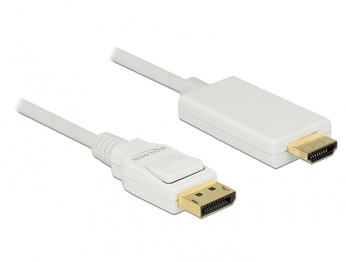 DeLOCK 83819 видео кабель адаптер 3 m DisplayPort HDMI Белый