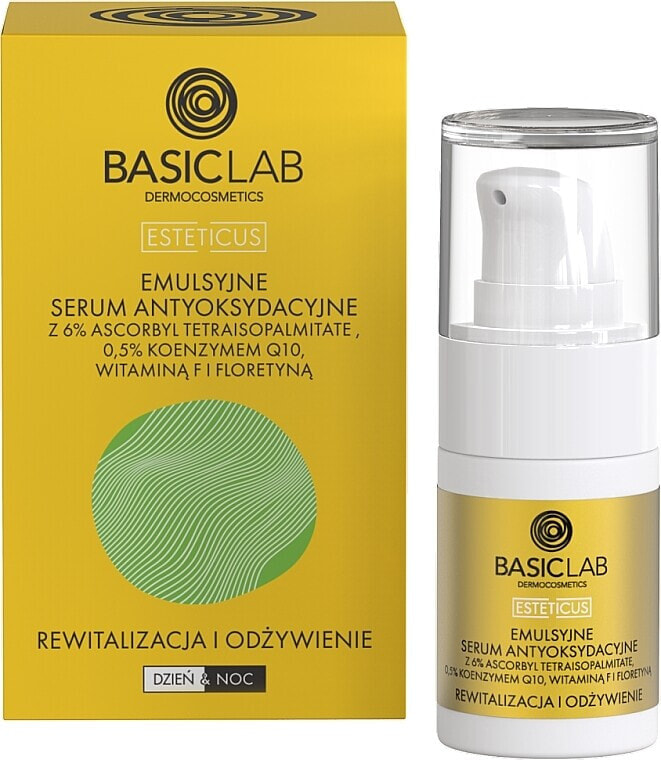 Antioxidans-Serum mit 6% Ascorbyltetraisopalmitat - BasicLab Dermocosmetics Esteticus Face Serum 6% Ascorbyl Tetraisopalmitate