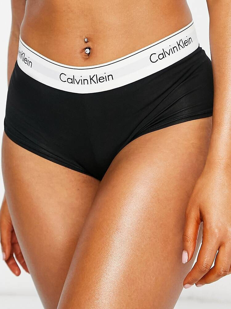 Calvin Klein – Modern Cotton – Shorty-Slip in Schwarz