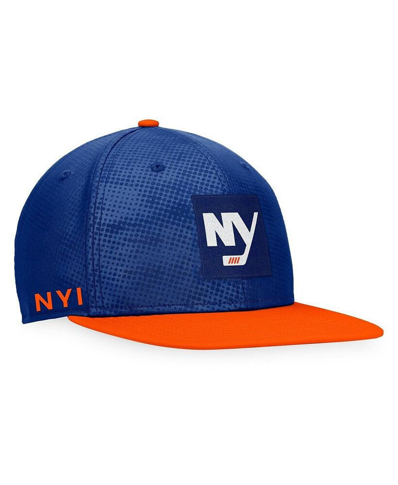 Fanatics men's Branded Royal, Orange New York Islanders Authentic Pro Alternate Logo Snapback Hat