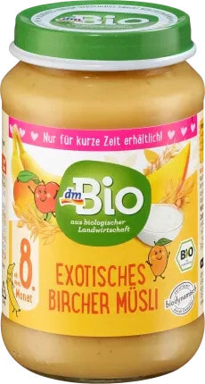 Frucht & Getreide exotisches Bircher-Müsli, ab dem 8.Monat, 190 g