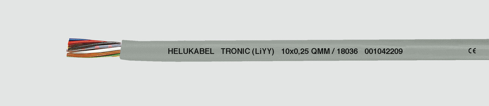 Helukabel TRONIC (LiYY) - Low voltage cable - Grey - Polyvinyl chloride (PVC) - Cooper - 0.25 mm² - 7.2 kg/km