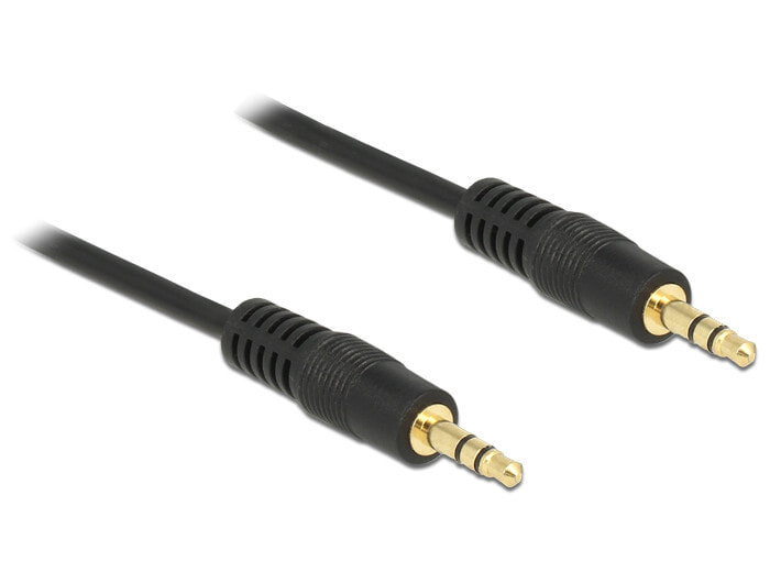 DeLOCK 0.5m 3.5mm M/M аудио кабель 0,5 m 3,5 мм Черный 83742