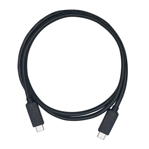 QNAP USB3.1 GEN2 10G 1.0M TYPE-C TO TYPE-C CABLE USB кабель 1 m 3.2 Gen 2 (3.1 Gen 2) USB C Черный CAB-U310G10MCC