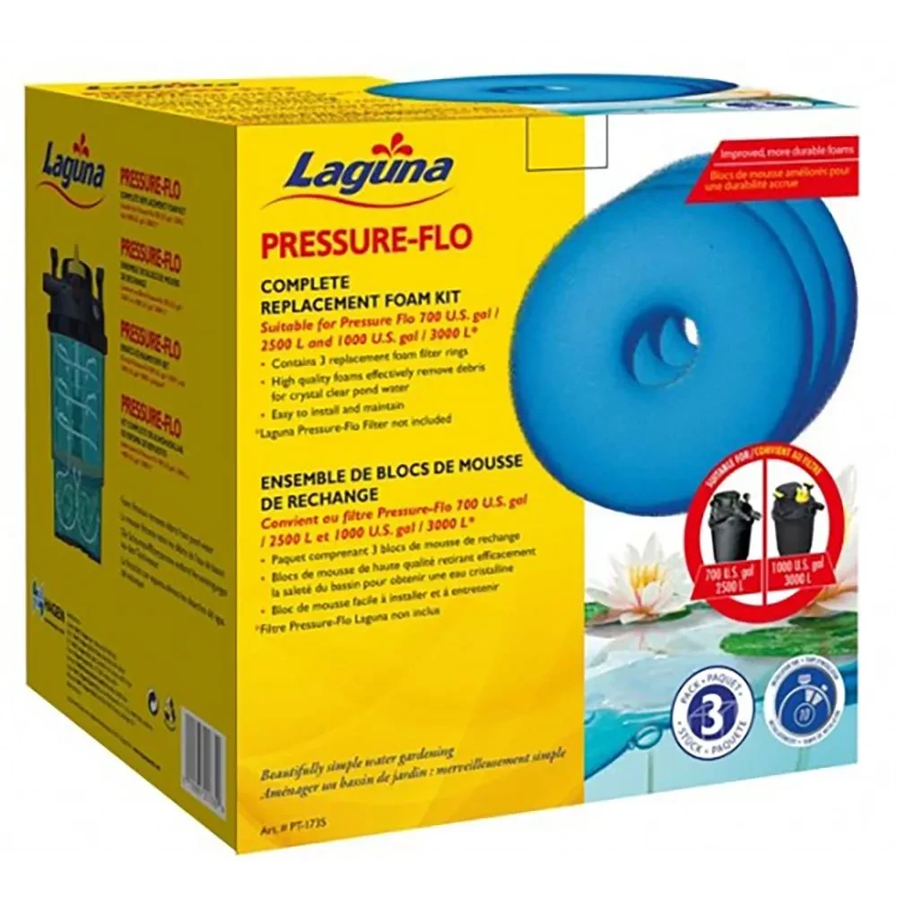 LAGUNA Pressure Flo 3000 sponge 3 units