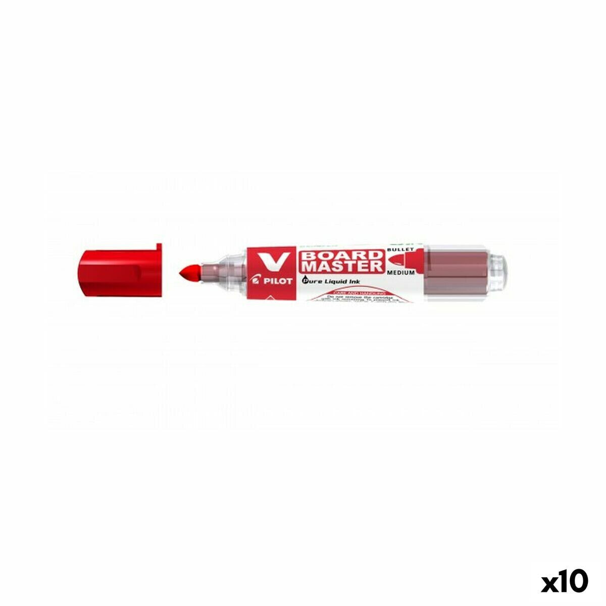 Marker pen/felt-tip pen Pilot V Board Master Whiteboard Rechargeable Red (10 Units)