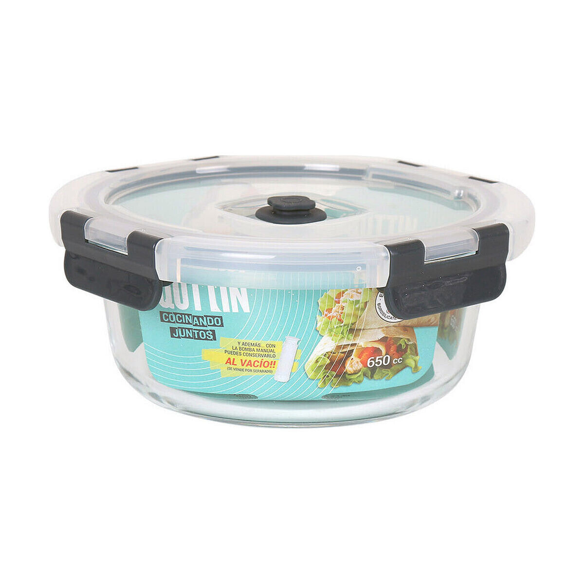 Lunch box Quttin Circular 650 ml (Ø 16,9 x 7,1 cm)