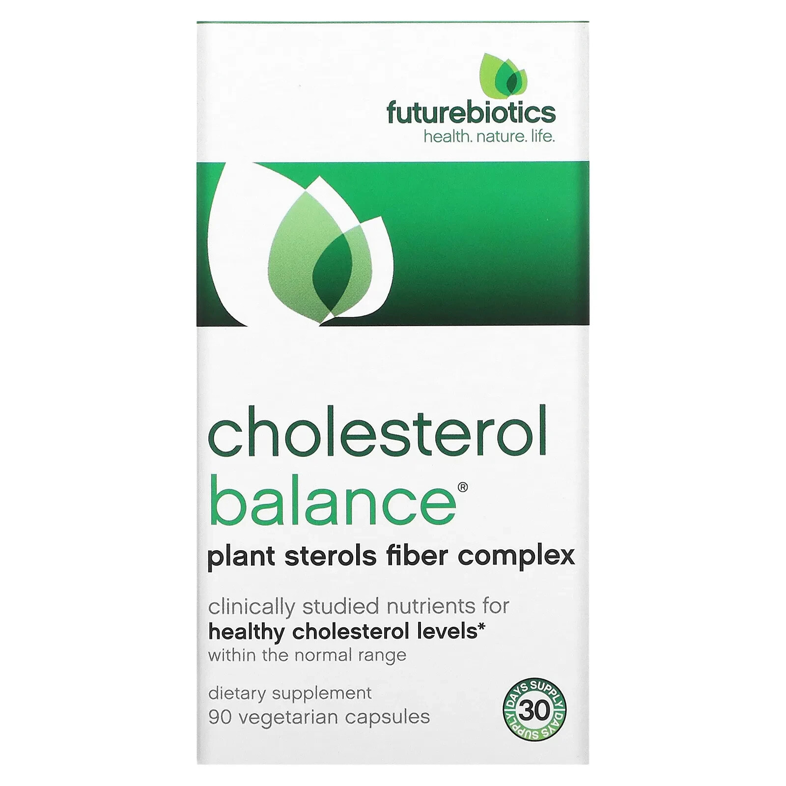 ФьючерБайотикс, Cholesterol Balance, 180 вегетарианских капсул