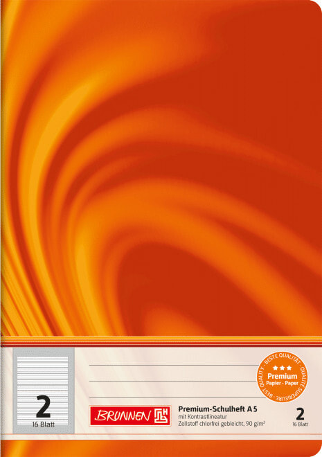 Бруннен 10-45 702 02. Цвет товара: Оранжевый, Количество листов: 16 листов, Тип бумаги: Линованная бумага