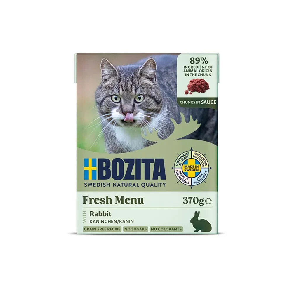 BOZITA Chunkssauce with rabbit wet cat food