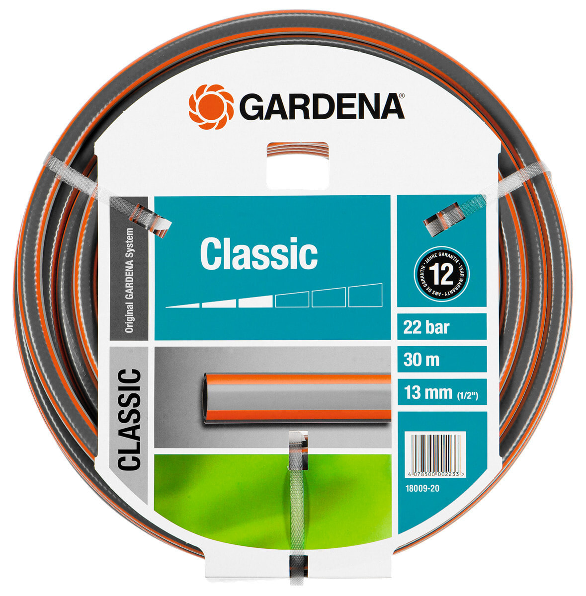 Gardena 18009-20 шланг для полива 30 m Серый, Оранжевый ПВХ