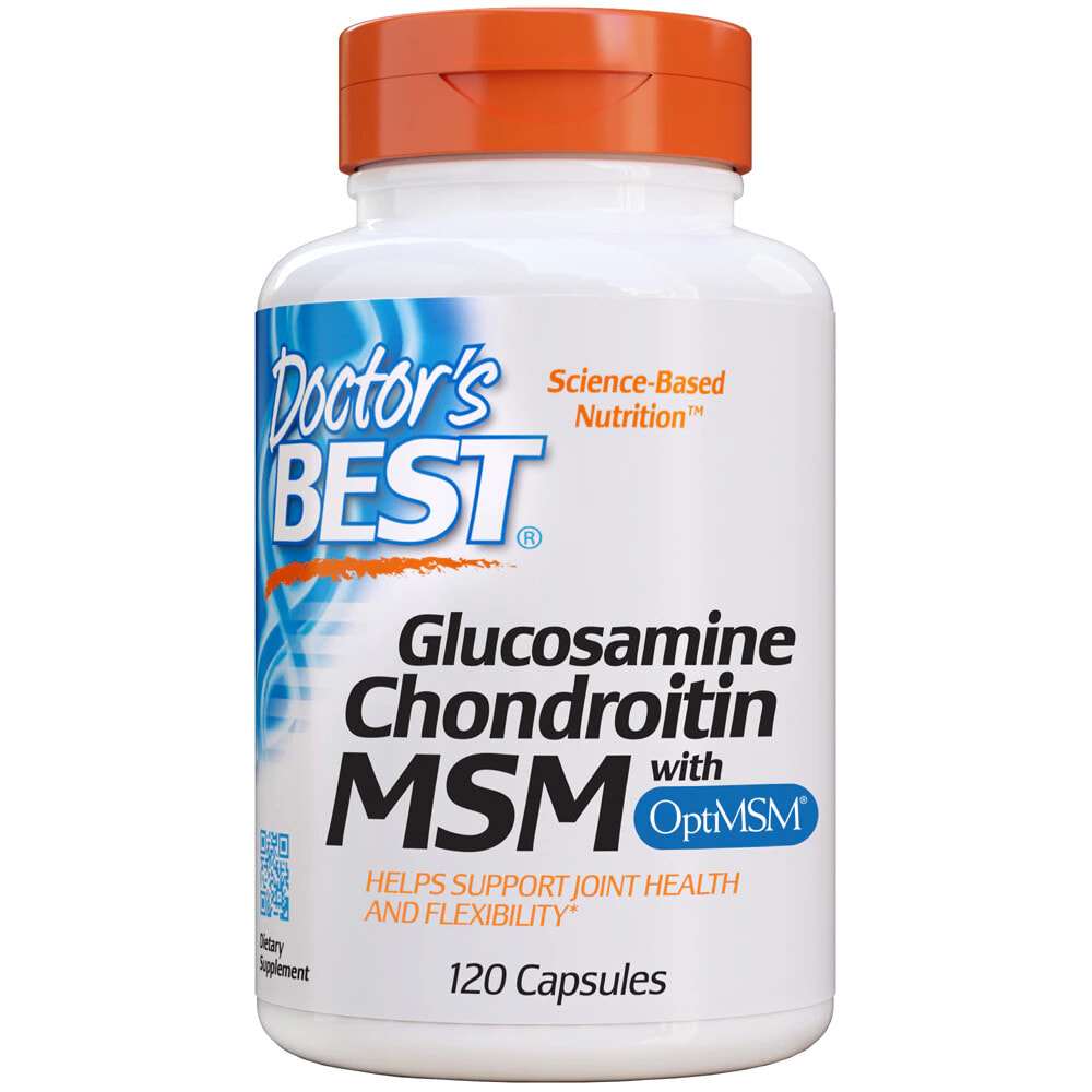 Doctor's Best Glucosamine Chondroitin MSM Комплекс с глюкозамином, хондроитином и МСМ для здоровья суставов 360 капсул