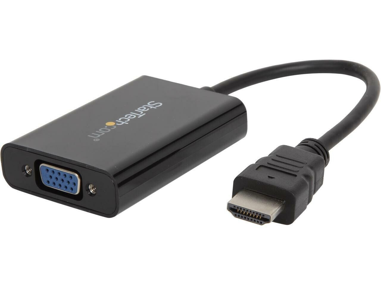 StarTech.com HD2VGAA2 HDMI to VGA Adapter - With Audio - 1080p - 1920 x 1200 - B