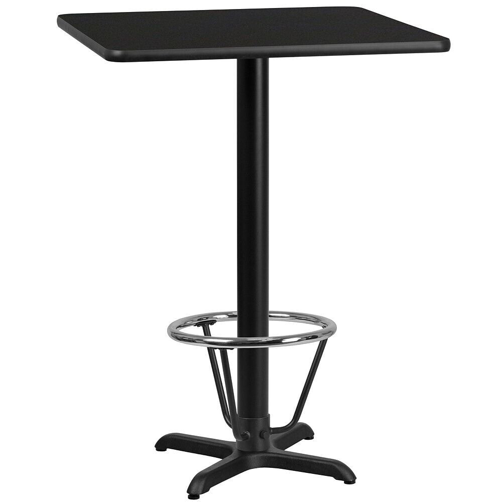 Flash Furniture 24'' Square Black Laminate Table
