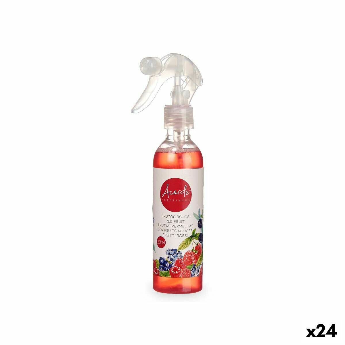 Air Freshener Spray Red fruits 200 ml (24 Units)