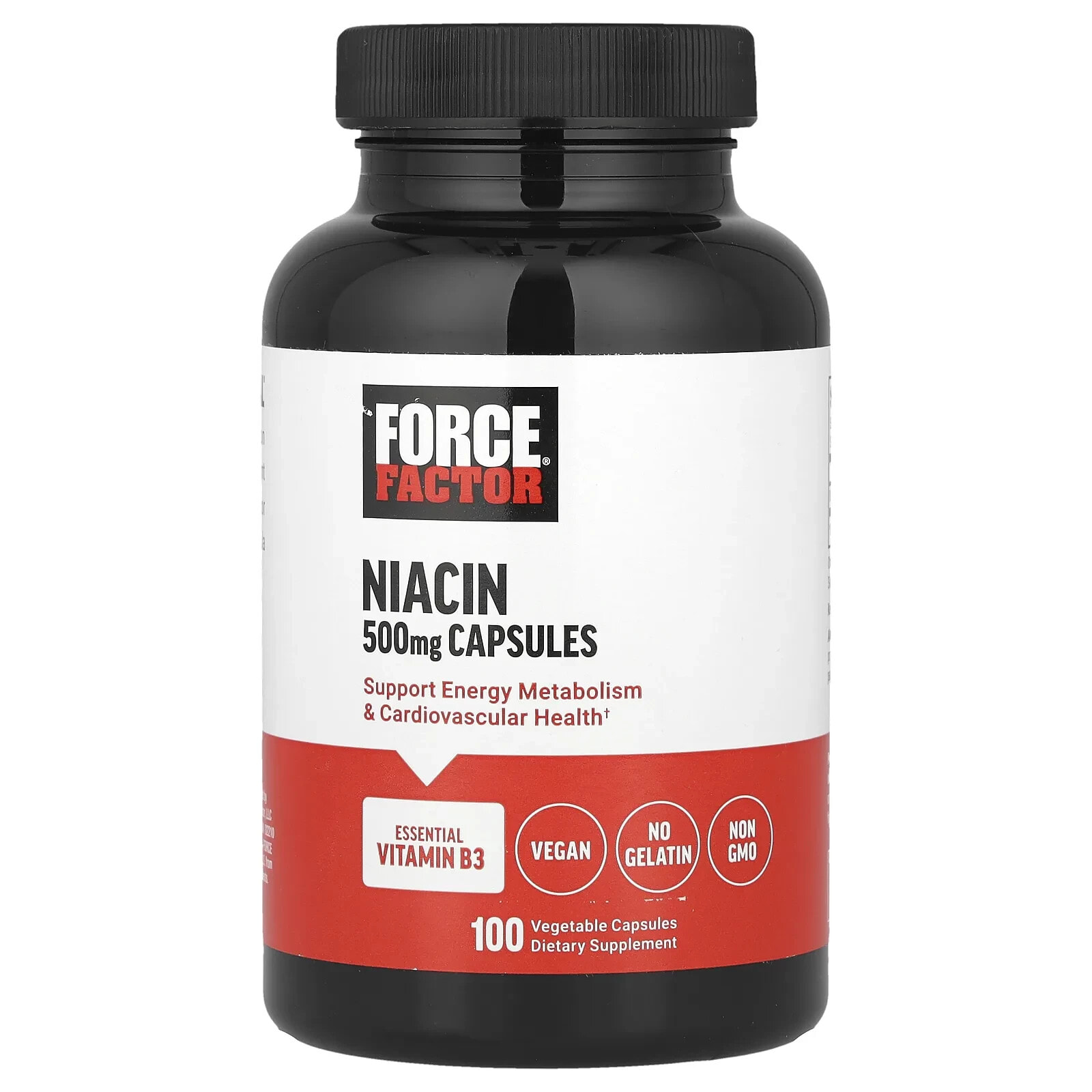 Niacin, 500 mg, 100 Vegetable Capsules