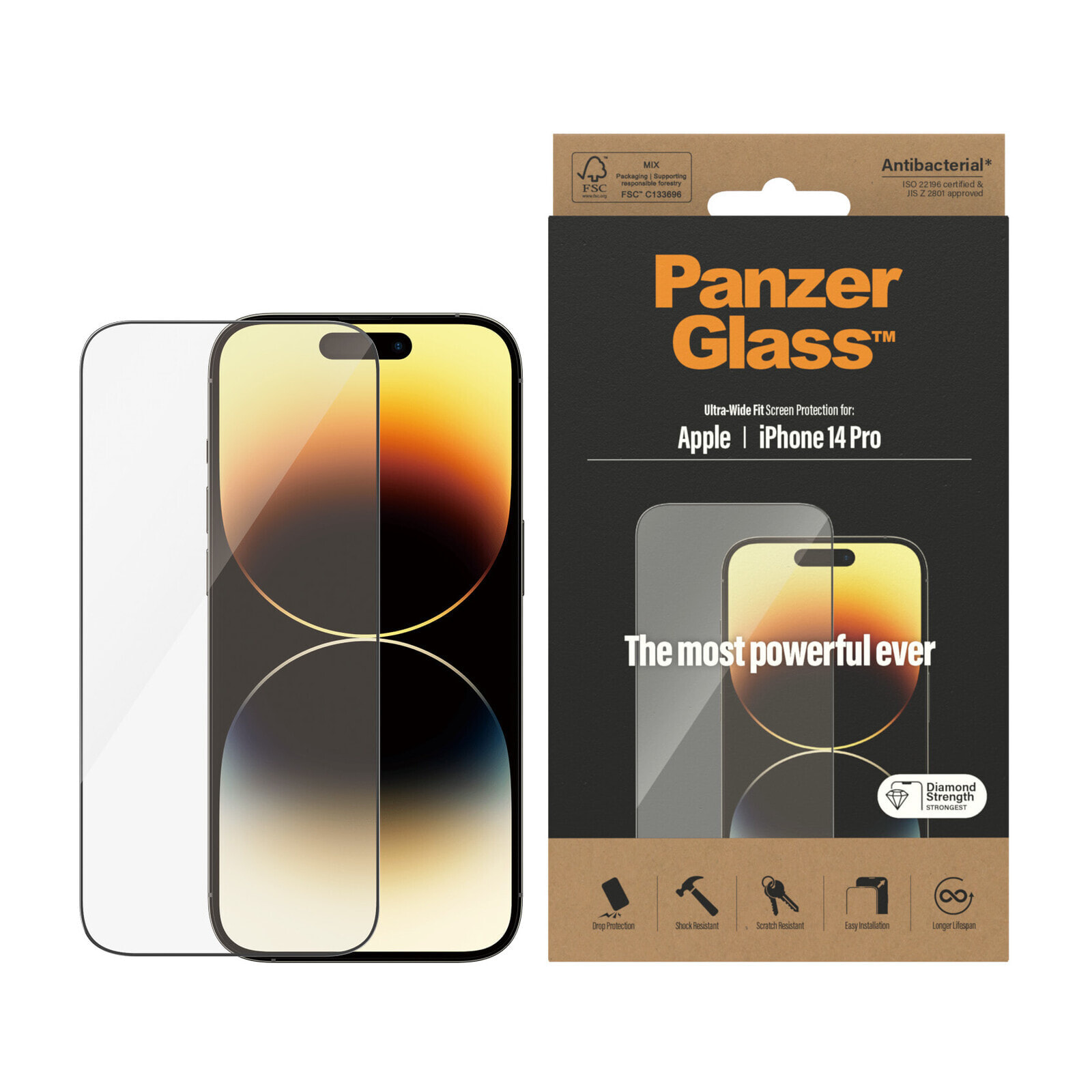PanzerGlass Ultra-Wide Fit Apple iPhone Прозрачная защитная пленка 1 шт 2772