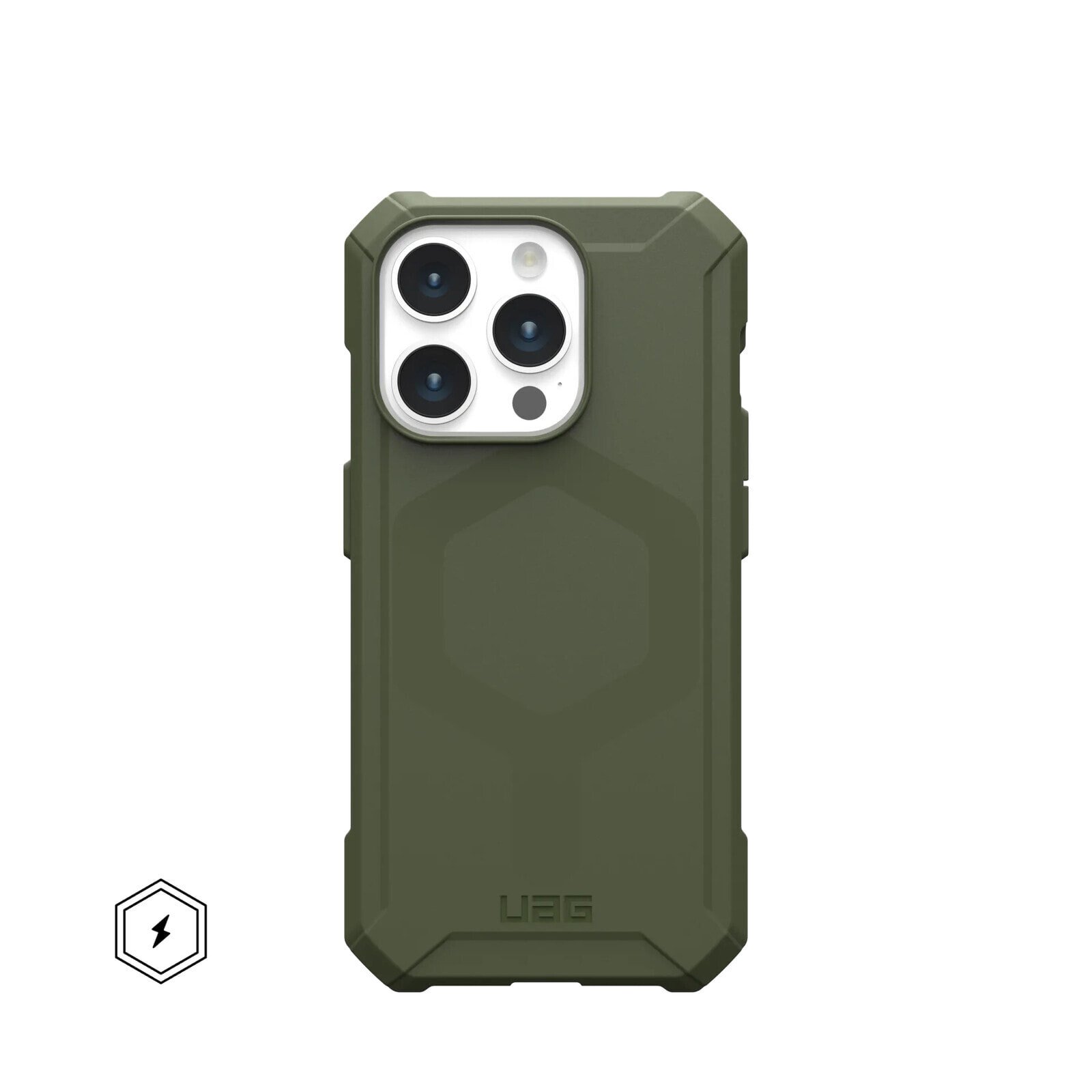 Urban Armor Gear UAG Essential Armor MagSafe Case| Apple iPhone 15 Pro| olive drab