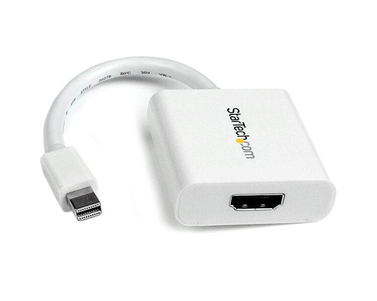 StarTech.com MDP2HDW видео кабель адаптер 0,12 m Mini-DisplayPort HDMI Белый