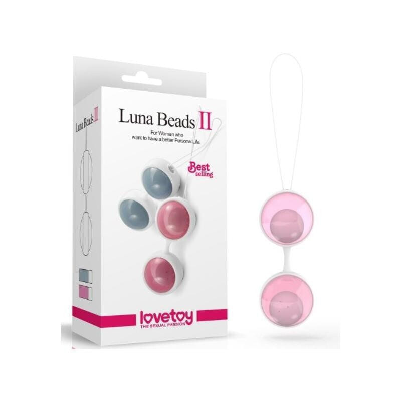 Анальные бусы или шарики LOVETOY Kegel Balls Luna II Pink