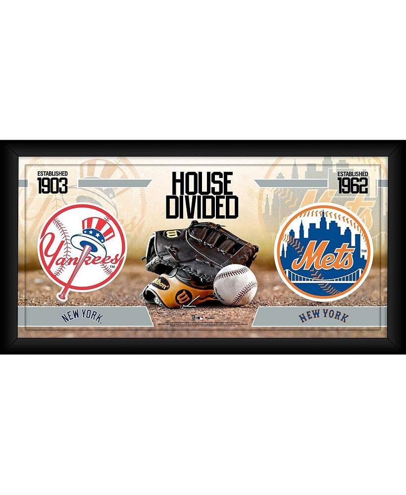 Fanatics Authentic new York Yankees vs. New York Mets Framed 10