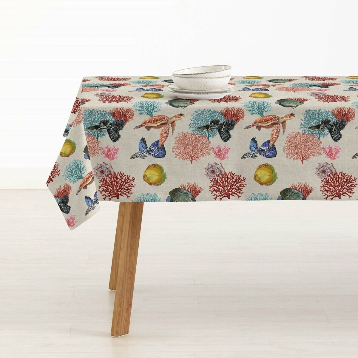 Stain-proof resined tablecloth Belum 0120-367 140 x 140 cm