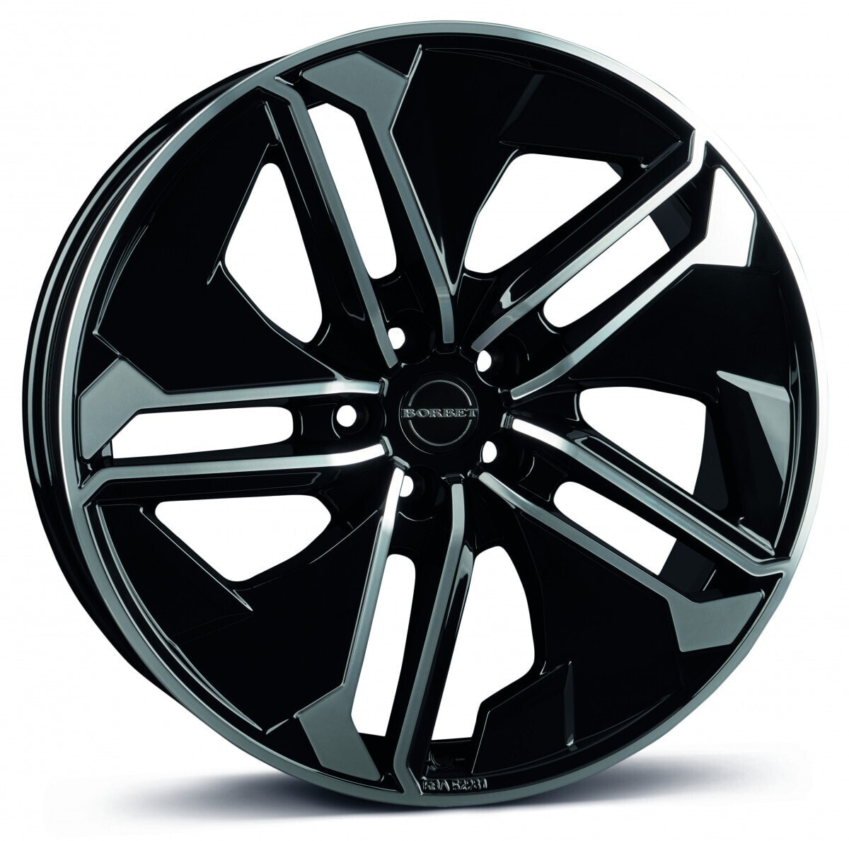 Колесный диск литой Borbet TX black rim polished glossy 9x20 ET20 - LK5/112 ML66.5