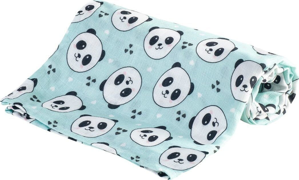 Bocioland Bamboo diaper 75x75 Panda Mint Bocioland