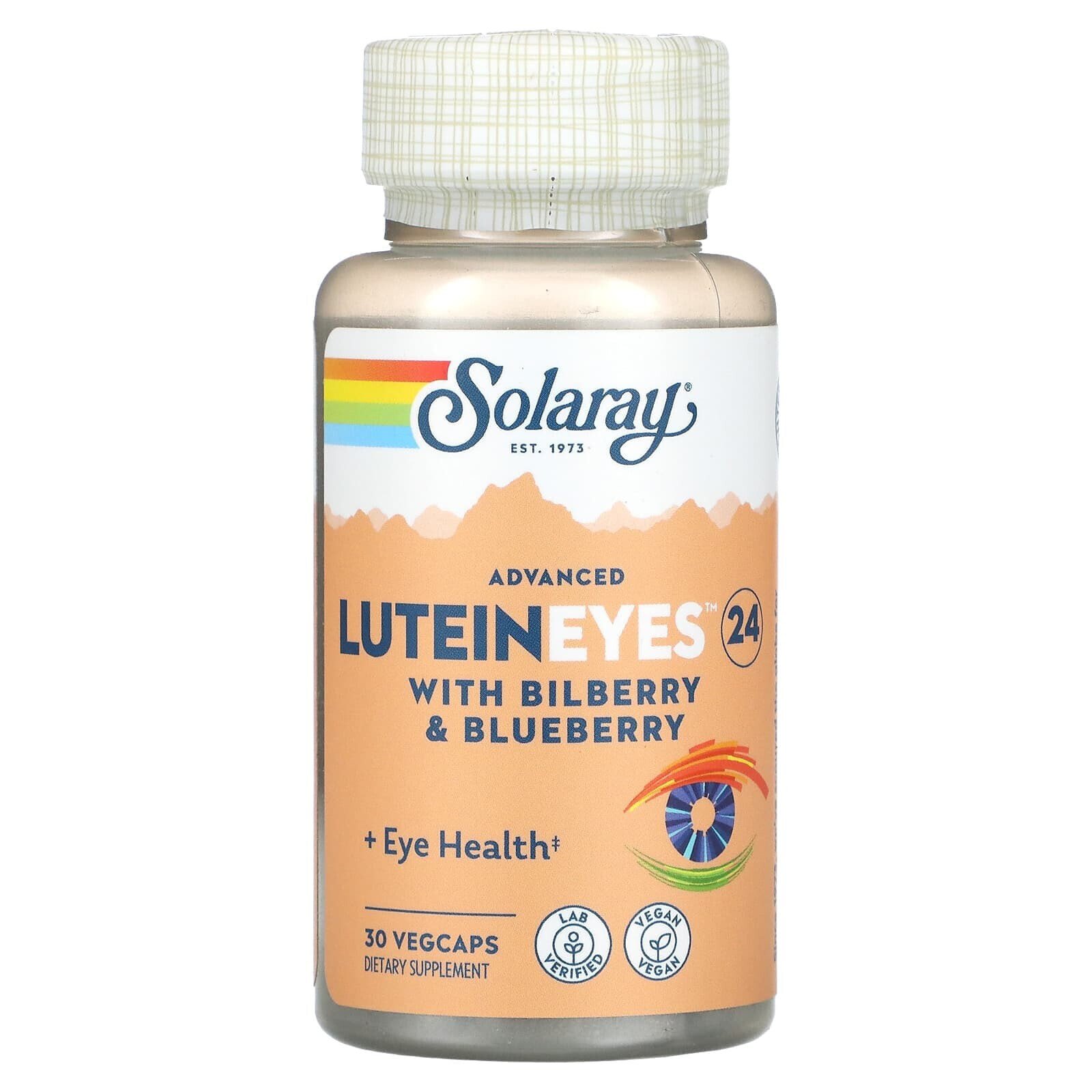 Advanced Lutein Eyes 24 with Bilberry & Blueberry, 60 VegCaps