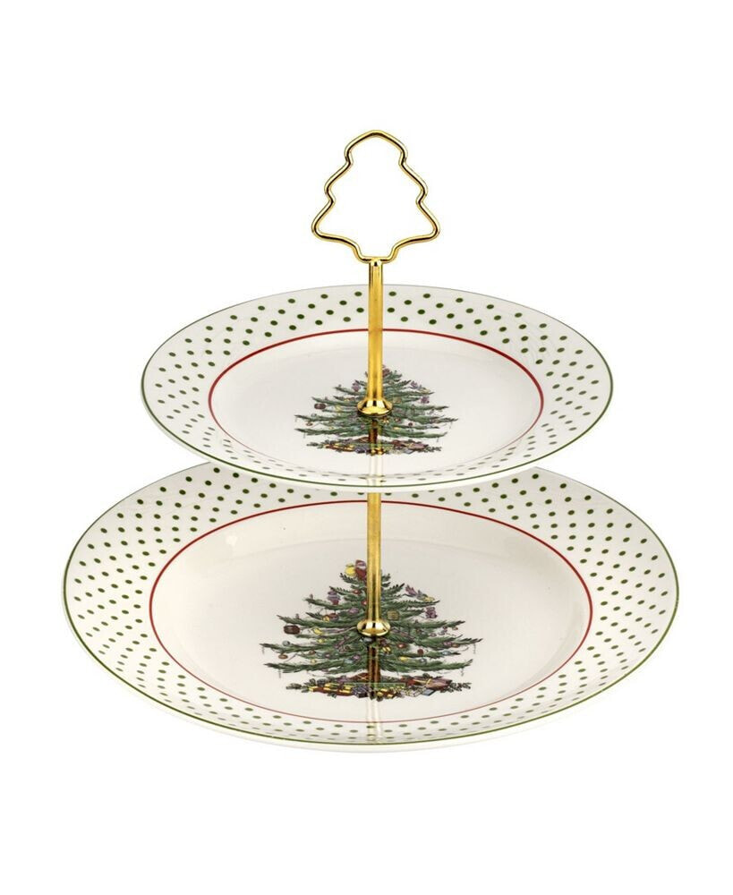 Spode polka Dot Tiered Server