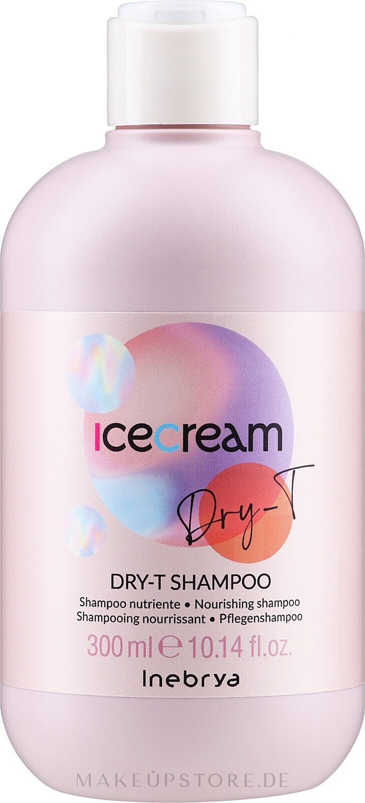 Revitalisierendes Shampoo für stark strukturgeschädigtes und brüchiges Haar - Inebrya Ice Cream Dry-T Shampoo