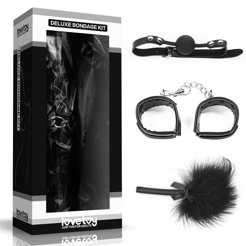 Набор для БДСМ LOVETOY Bondage Kit Deluxe Black