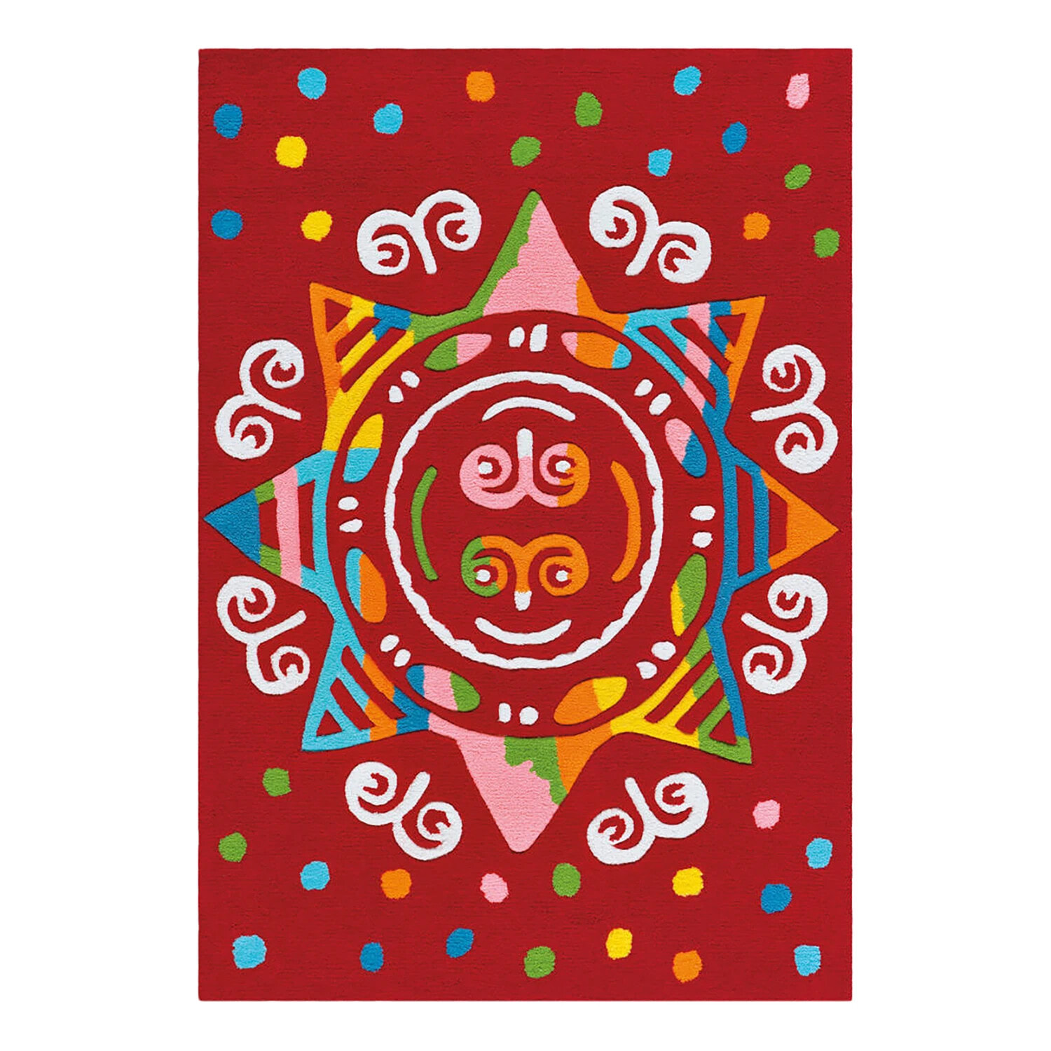 Детский ковер aRTE ESPINA  ширина 110 см, с принтом, красный цвет