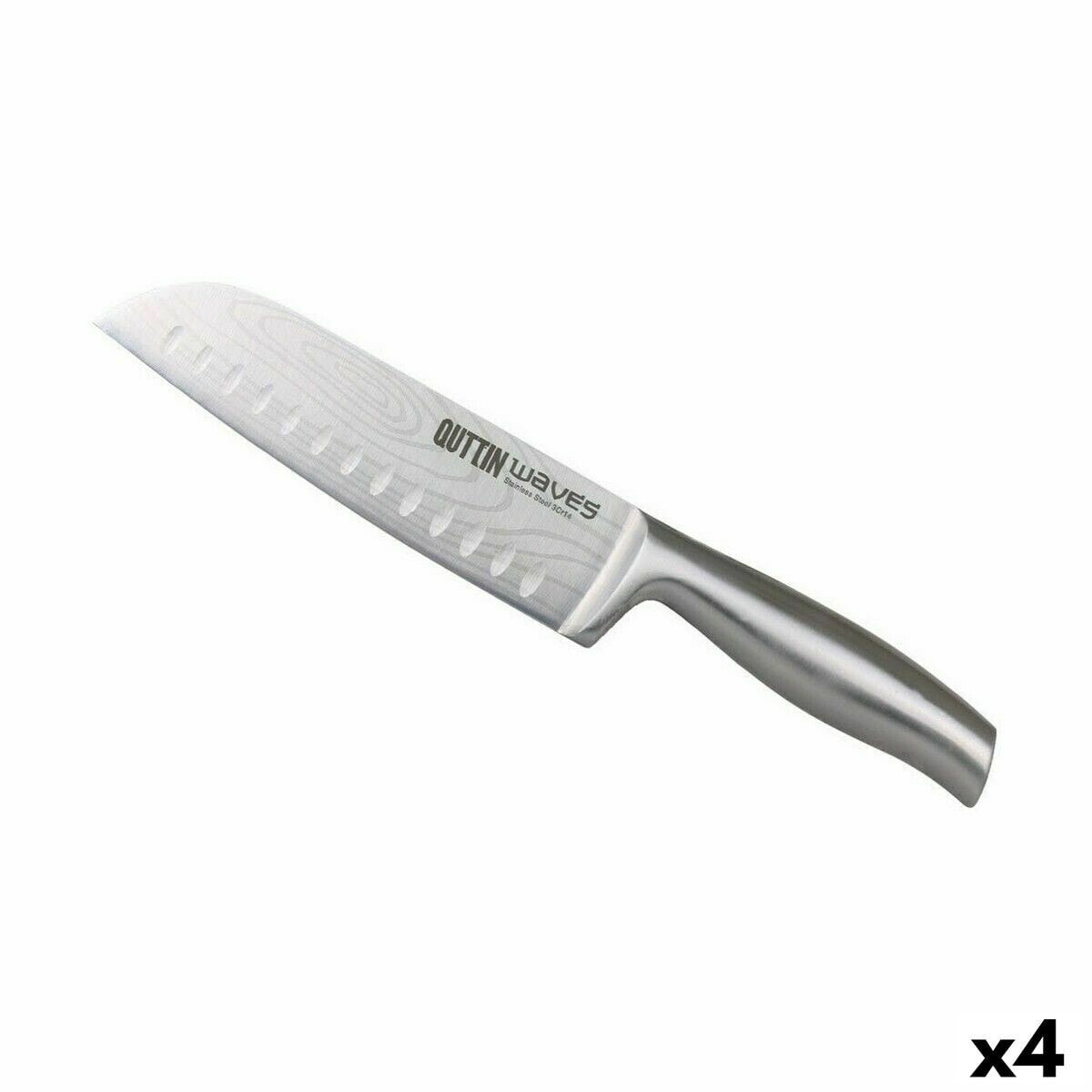 Santoku Knife Quttin Waves 17 cm (4 Units)