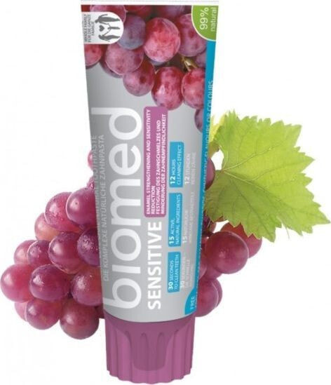 Biomed Sensitive Toothpaste Укрепляющая виноградная зубная паста для чувствительных зубов 100 мл