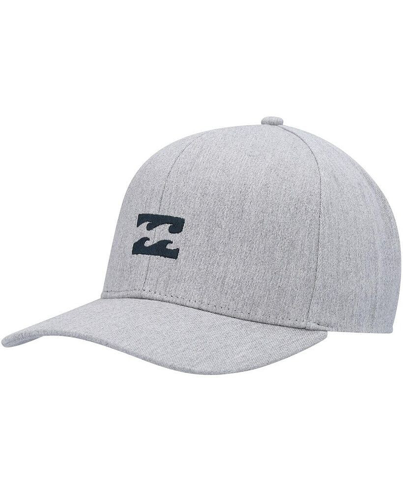 Billabong men's Gray Logo All Day Snapback Hat