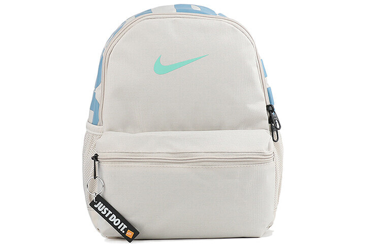 Nike 休闲运动拉链开合 织物 书包背包双肩包童包 儿童款 灰白色 / Nike BA5559-104