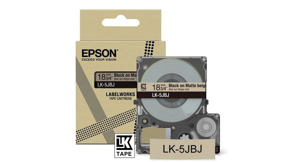 Epson LK-5JBJ Бежевый, Черный C53S672091