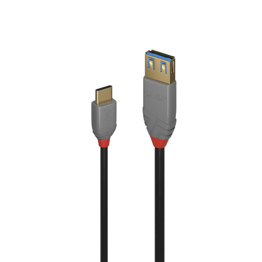 Lindy 36895 USB кабель 0,15 m 3.2 Gen 2 (3.1 Gen 2) USB C USB A Черный