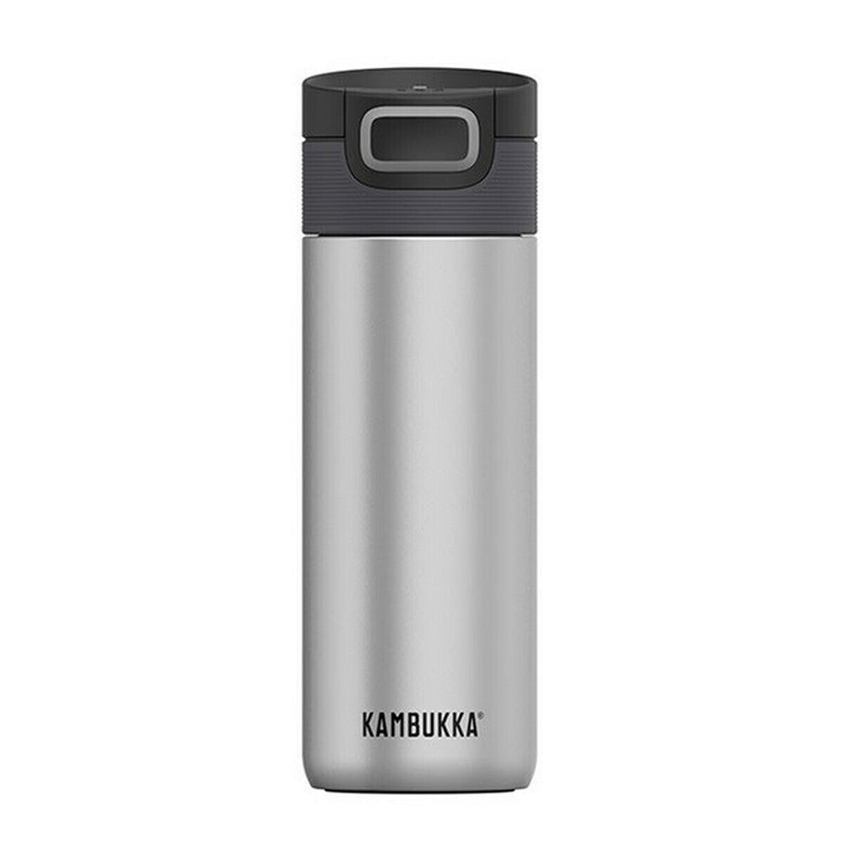 Thermos Kambukka Etna Black Silver Black/Grey Silicone Stainless steel 500 ml