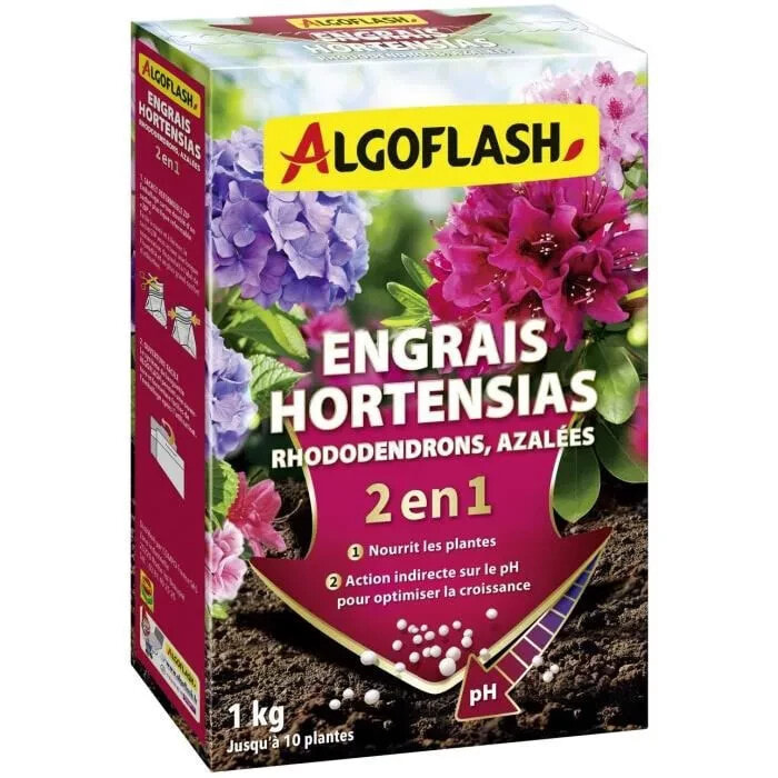 Hyesiah -Dngemittel, Rhododendren und Azaleen - Algoflash Naturasol - pH -Spezial - 1 kg