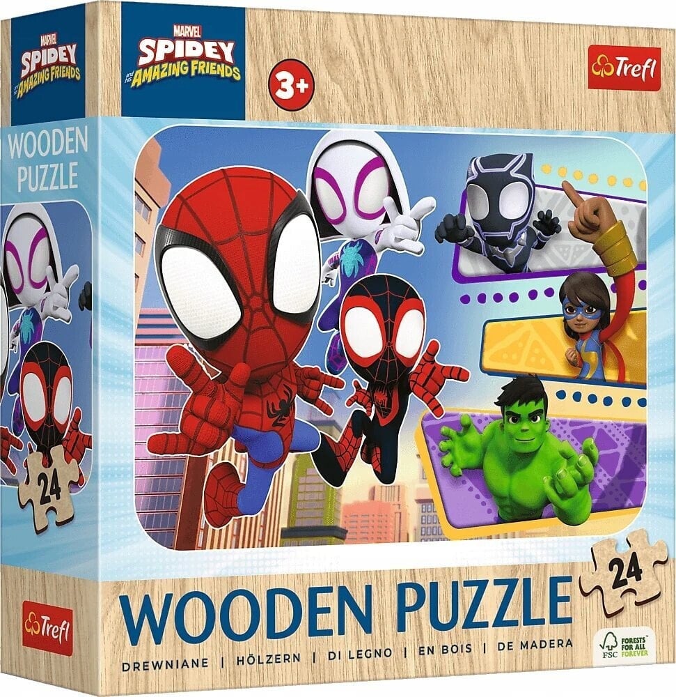 Trefl PUZZLE DREW 24EL TREFL ODWAZNY SPIDEY PUD10