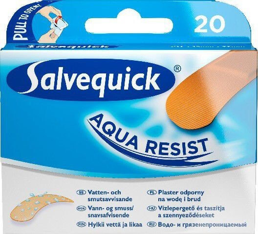 Salvequick Aqua Resist plasters, waterproof 1op-20pcs