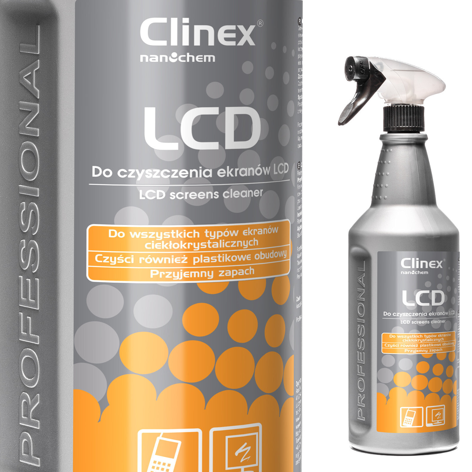 Liquid for cleaning LCD screens and monitors of CLINEX LCD 1L phones