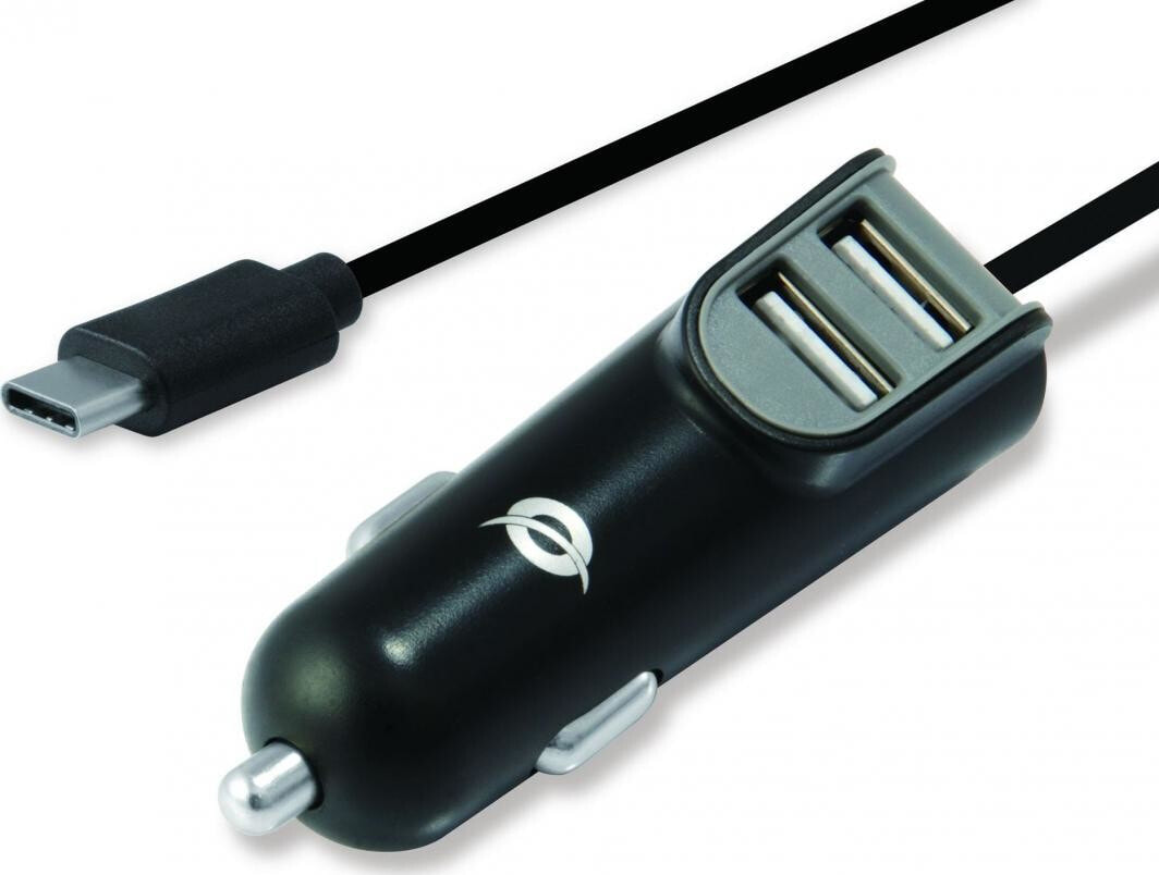 Автомобильное зарядное устройство и адаптер для мобильного телефона Ładowarka Conceptronic Jednoczęściowa 2x USB-A 2.4 A (CARDEN05B)