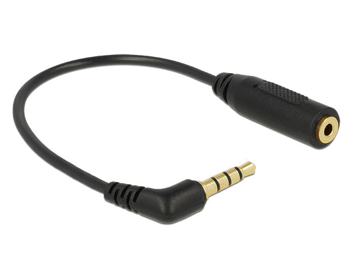 DeLOCK 0.175m 3.5mm/2.5mm аудио кабель 0,175 m 3,5 мм 2,5мм Черный 65673