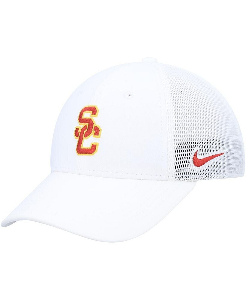 Nike men's White USC Trojans Legacy91 Meshback Swoosh Performance Flex Hat