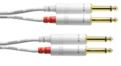 Cordial CFU 1.5 PP-SNOW аудио кабель 1,5 m 2 x 6,35 мм Белый CFU 1,5 PP-SNOW