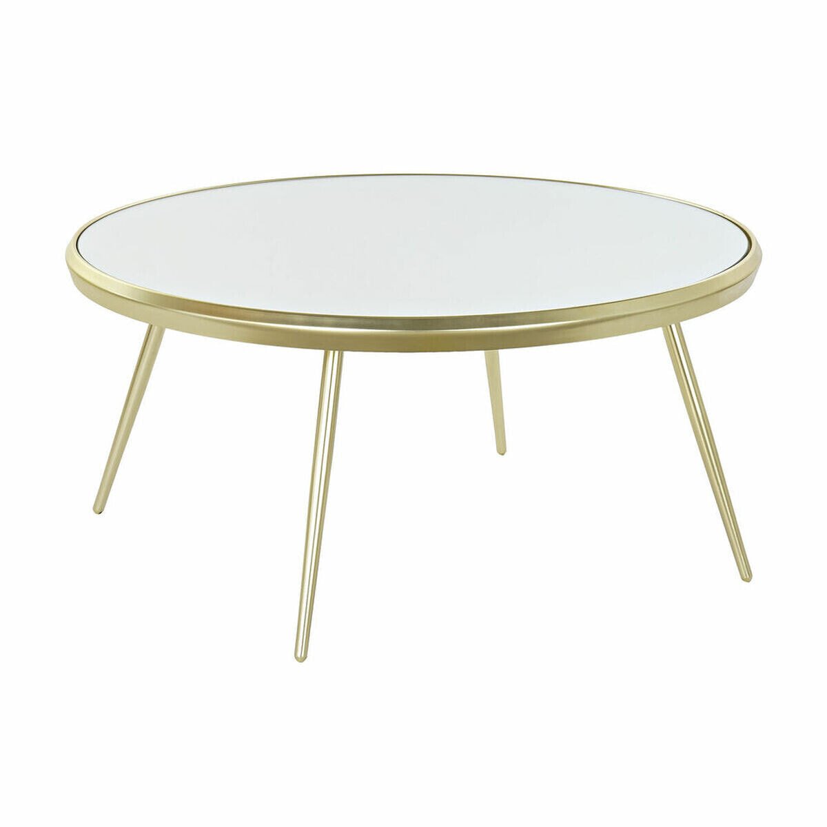 Centre Table DKD Home Decor Mirror Steel (83,5 x 83,5 x 40 cm)
